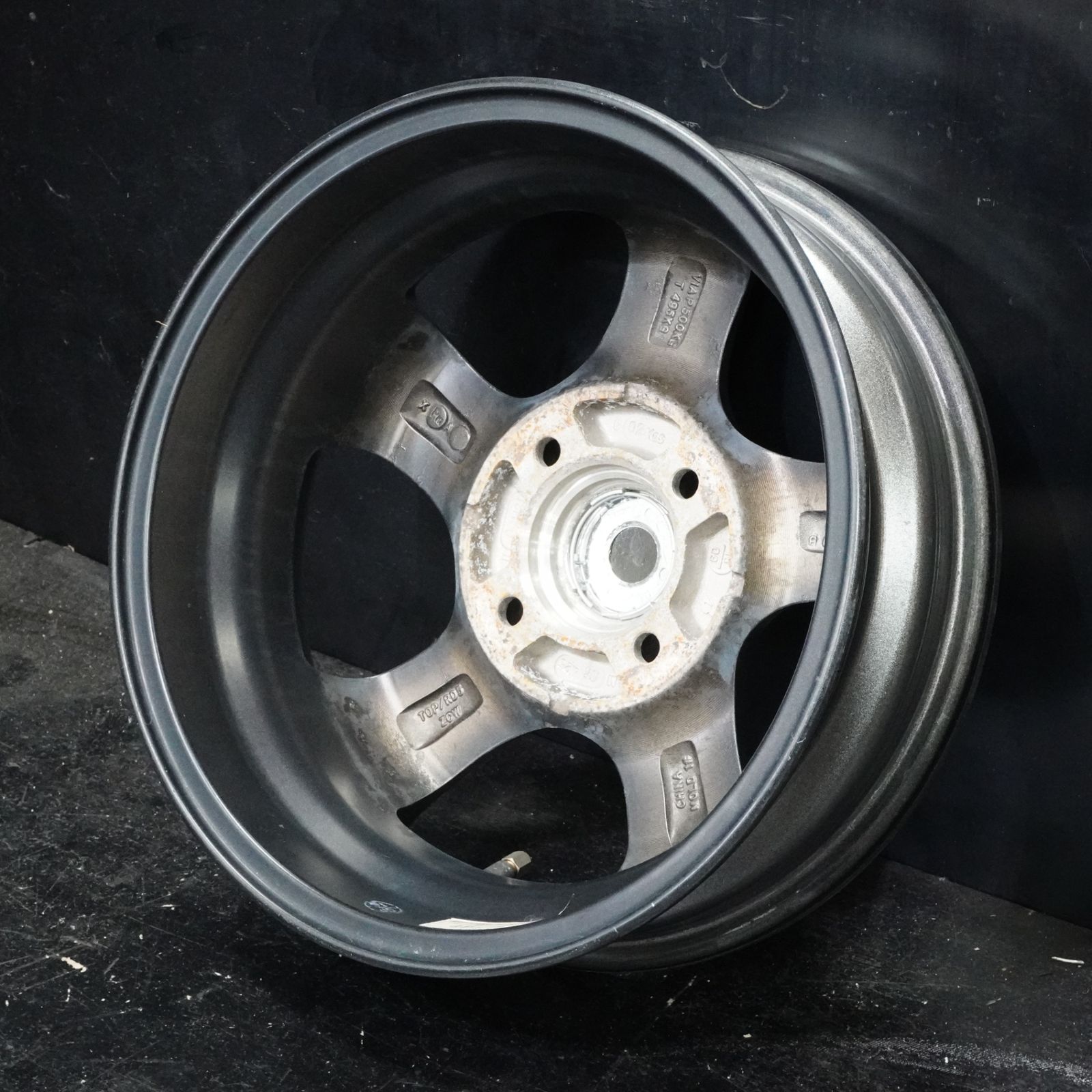中古ホイール ブリヂストン TOPRUN 13インチ 4J +45 100 4H 4本 EK 