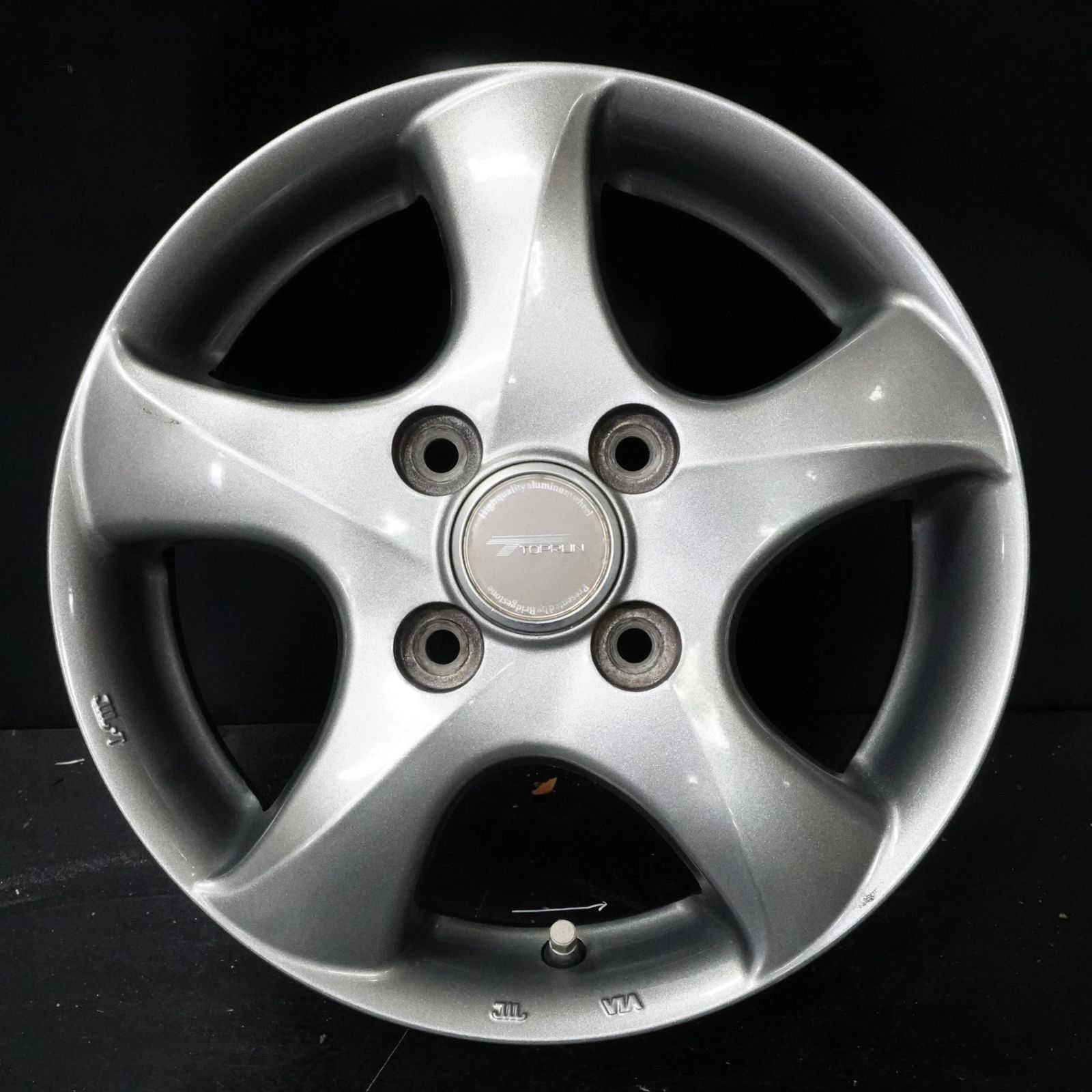 中古ホイール ブリヂストン TOPRUN 13インチ 4J +45 100 4H 4本 EK 