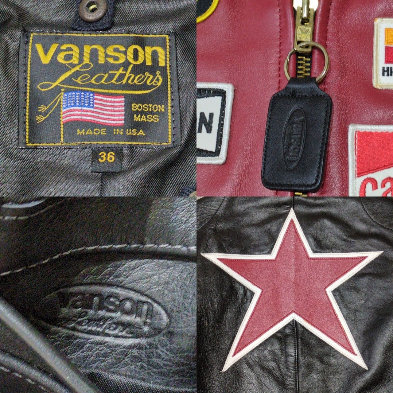VANSON バンソン STAR LEATHER JACKET シングルレザーライダース