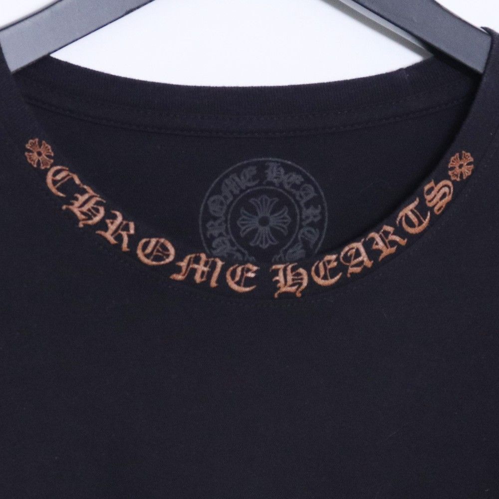 CHROME HEARTS ネックロゴ ロングスリーブTシャツ Lサイズ ブラック