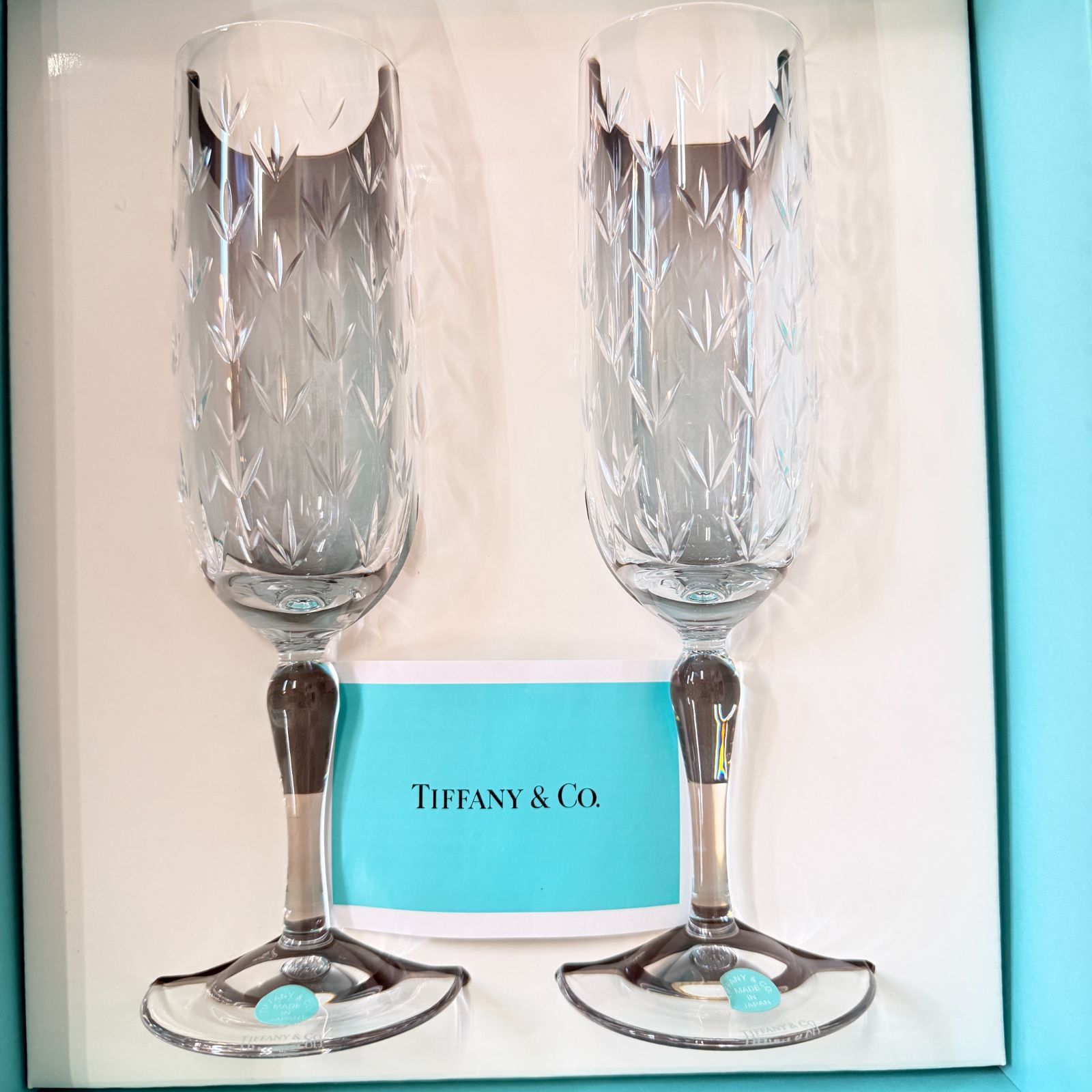 長期保管未使用品 TIFFANY&Co.ティファニー シャンパングラス ペア 