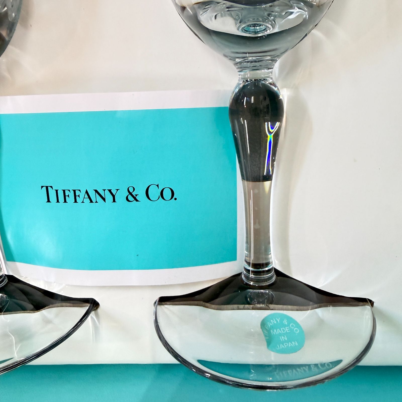 長期保管未使用品 TIFFANY&Co.ティファニー シャンパングラス ペア 