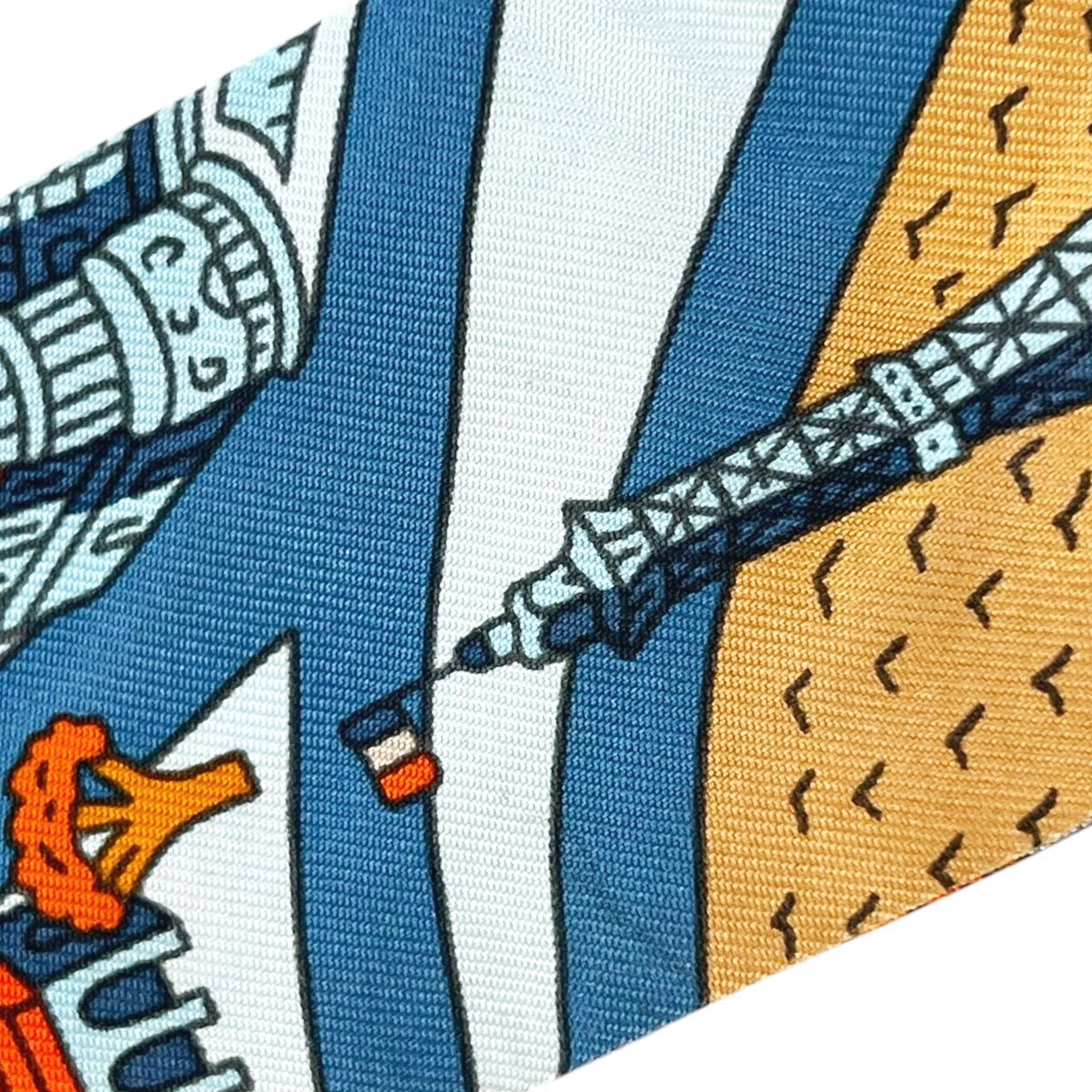 中古】 HERMES エルメス ツイリー 新・パリの恋人たち Les Nouveaux