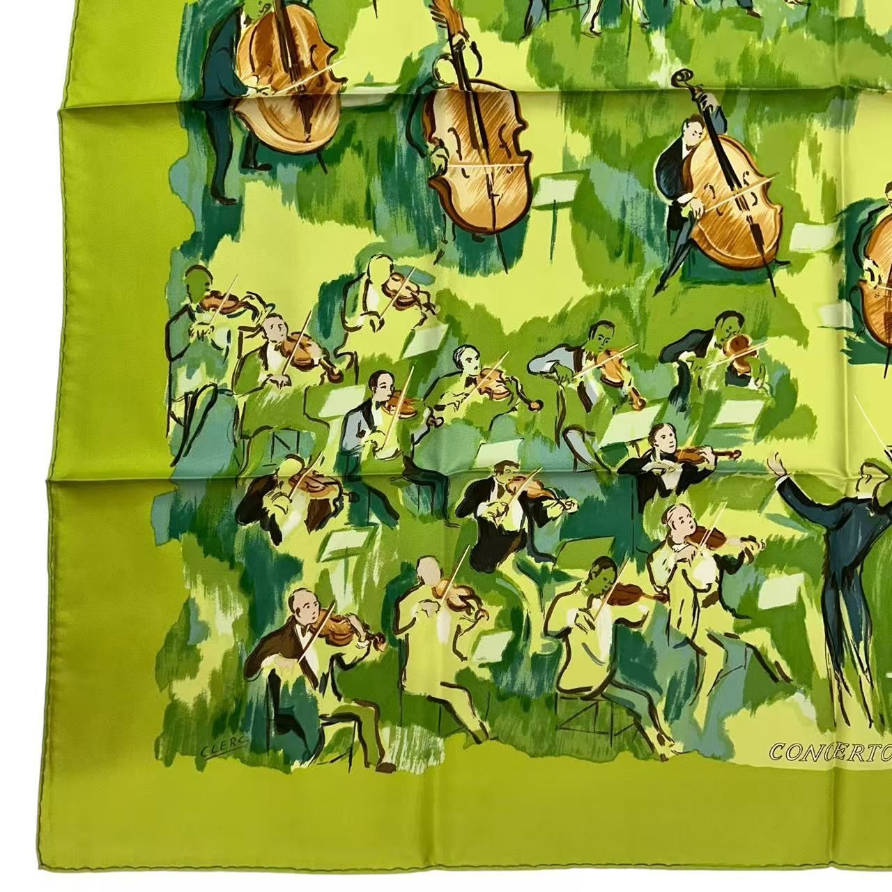 極美品 HERMES エルメス カレ90 シルク スカーフ CONCERTO