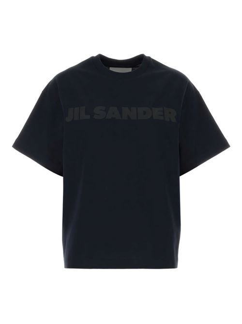 JIL SANDER ロゴコットンTシャツ 送料無料
