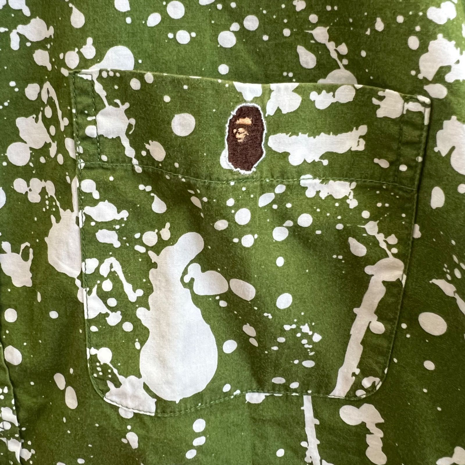 A BATHING APE 00s archive SPLASH S/S shirts XS アベイシングエイプ