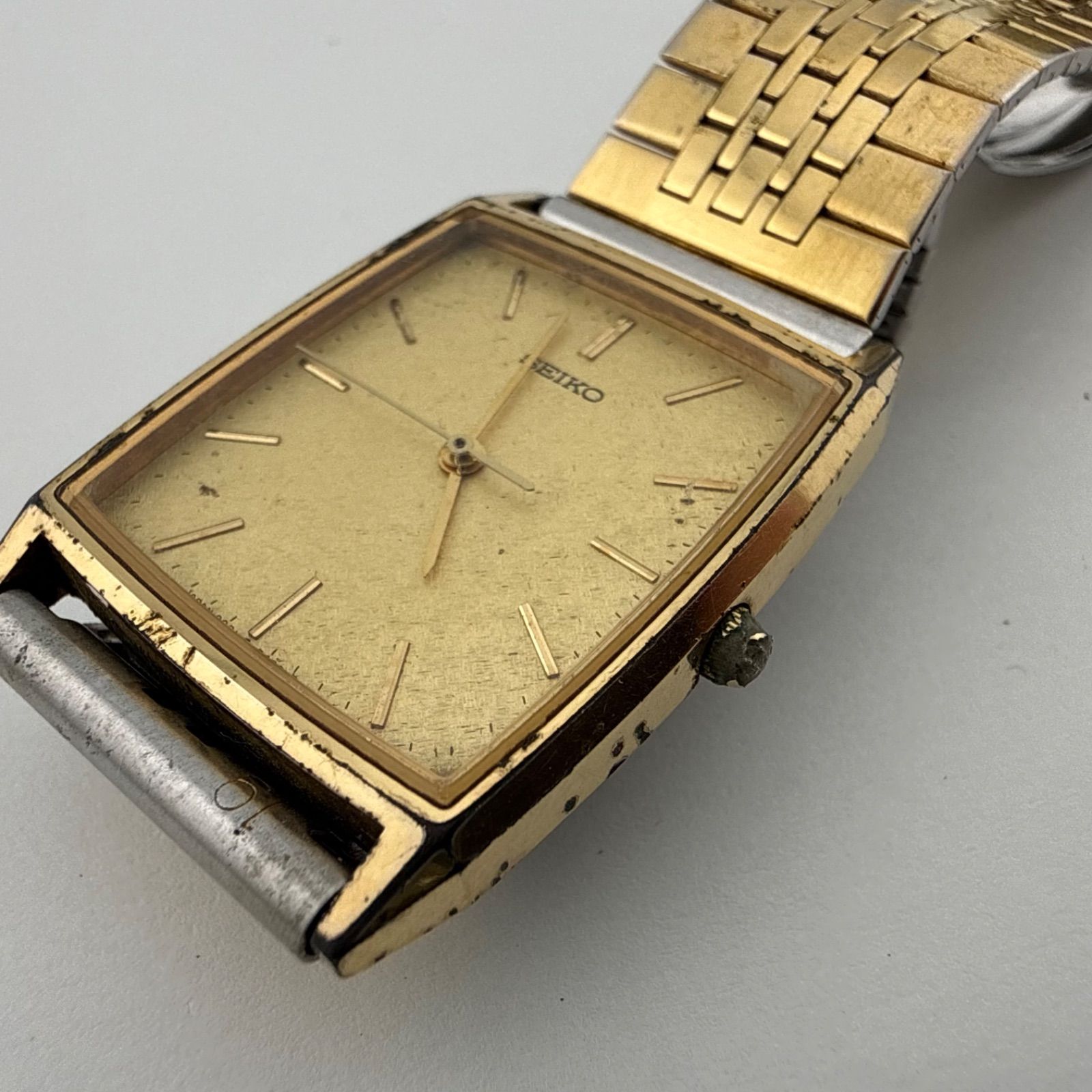 SEIKO 9021-5340 セイコー スクエア メンズ 腕時計 クォーツ 稼働品