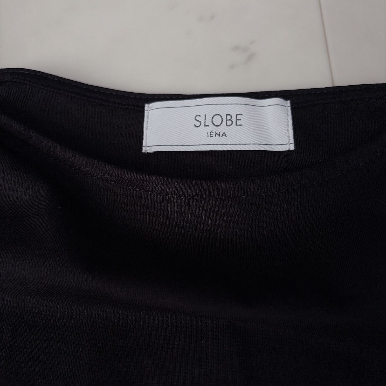 SLOBE IÉNA】ギャザー フレンチ スリーブ プルオーバー カットソー 