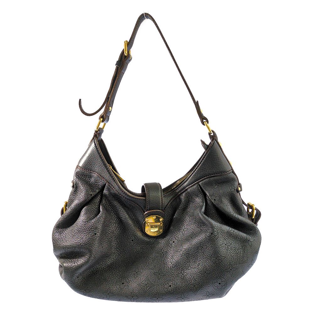 LOUIS VUITTON ルイヴィトン モノグラム マヒナ XS 2WAYハンドバッグ M95660 ブラック 【オールシーズン】【B】【メンズ・レディース】★■620444【中古】