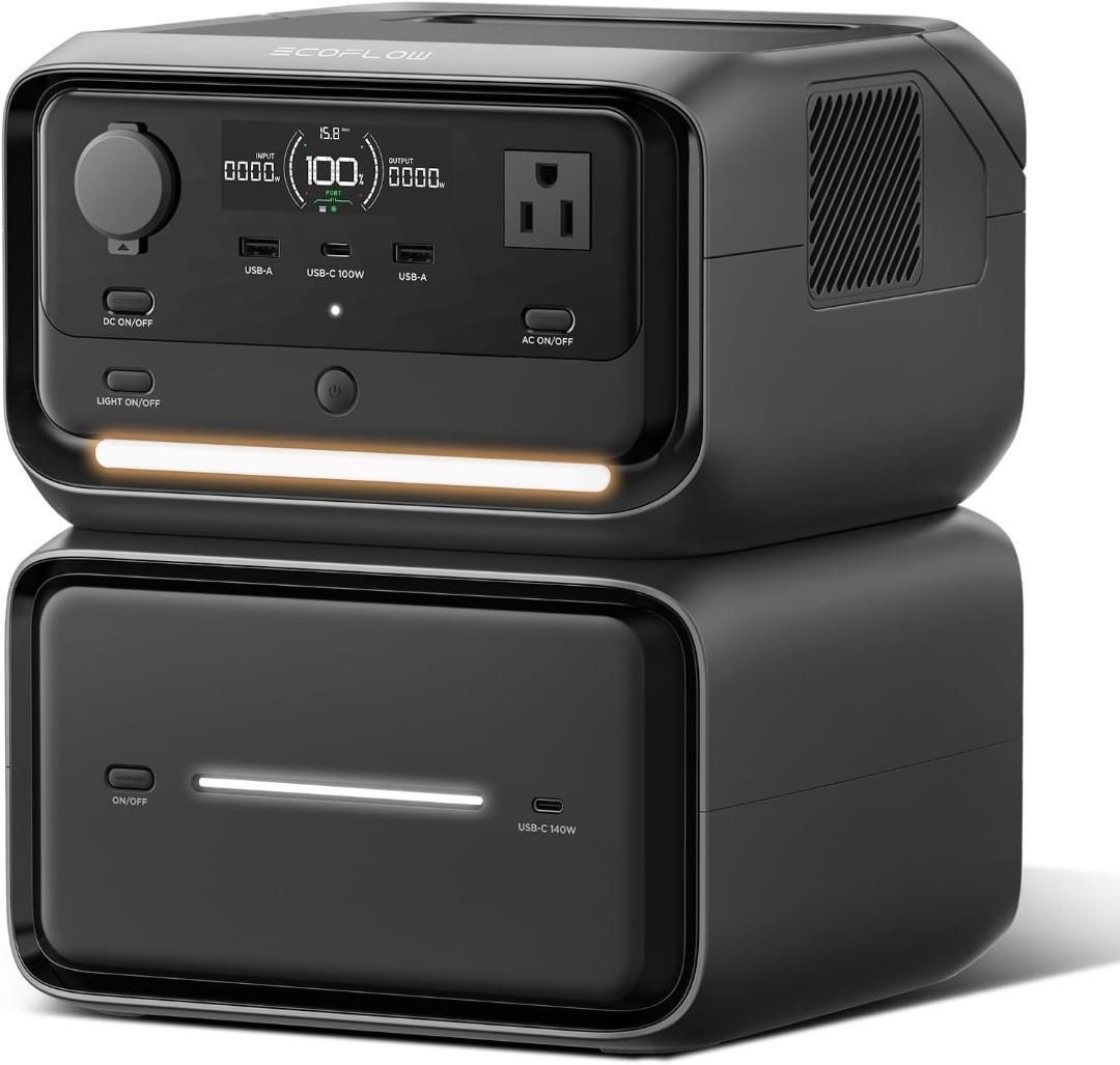 整備品EcoFlow  3 Plus+EB580 858Wh電源セット 整備品EcoFlow RIVER 3 Plus+EB580 858Wh電源セット