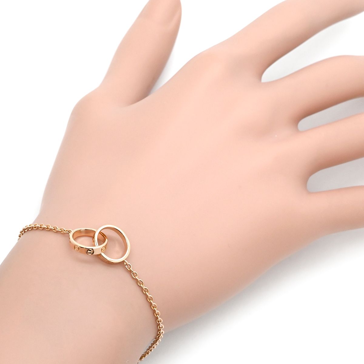 カルティエ Cartier ブレスレット ベビーラブ ピンクゴールド 750 18金 PG RG ローズゴールド B6027000【中古】