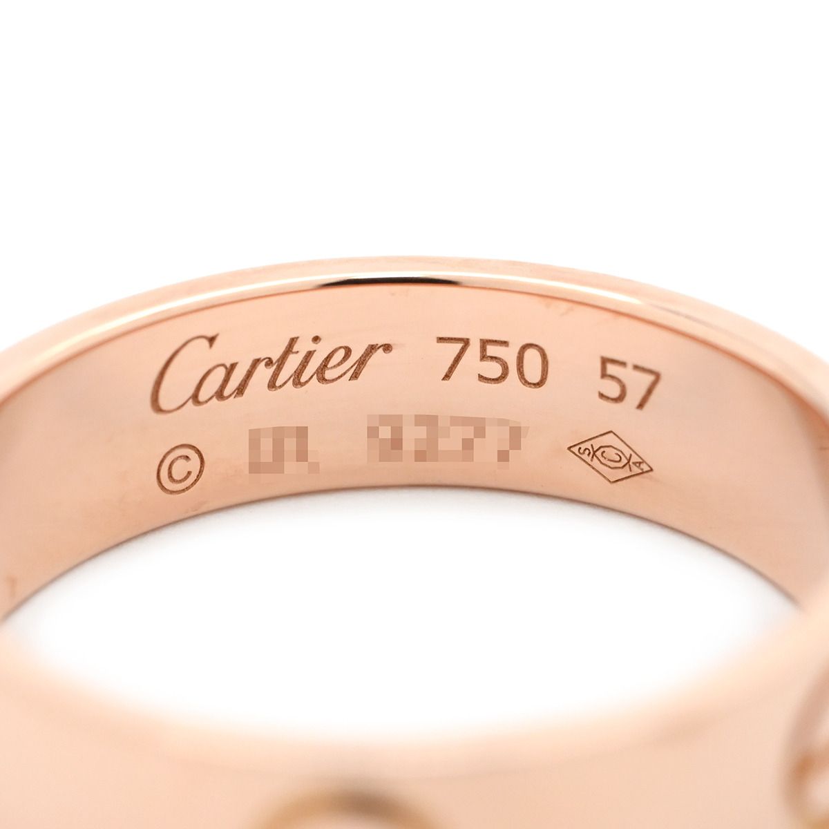 カルティエ Cartier リング 指輪 ラブリング ピンクゴールド #57(JP17) クラシックモデル LOVE Ring 750 18K PG 18金 16.5号 B4084800【中古】 カルティエ Cartier リング 指輪 ラブリング ピンクゴールド #57(JP17