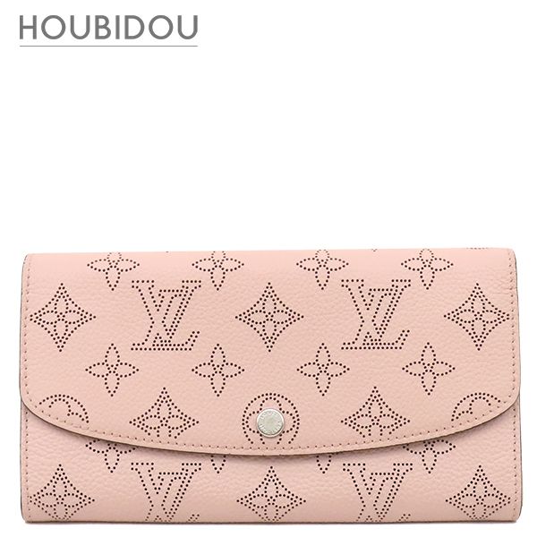 ルイヴィトン LOUIS VUITTON 長財布 ポルトフォイユ イリス モノグラムマヒナ マグノリア シルバー金具 二つ折り イニシャル刻印入り M60145 RFID【中古】 29,458円