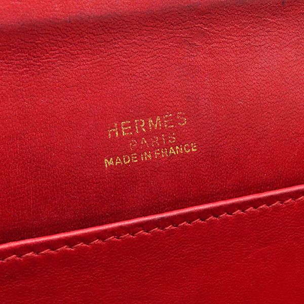 エルメス HERMES ショルダーバッグ サックアマリス クシュベル レッド×イエロー×ブラック ゴールド金具 トランペット ヴィンテージ ○S【中古】