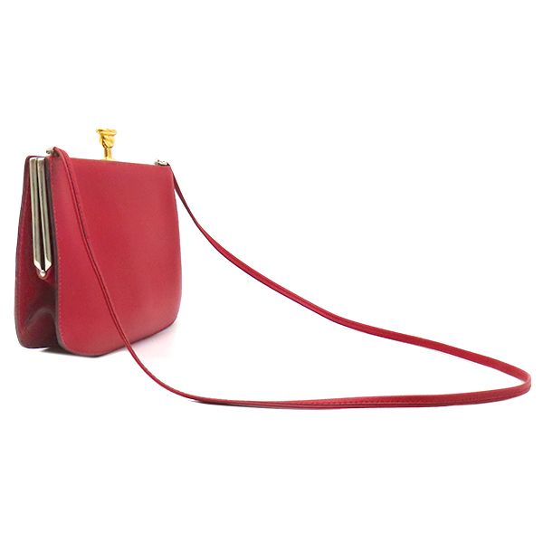 エルメス HERMES ショルダーバッグ サックアマリス クシュベル レッド×イエロー×ブラック ゴールド金具 トランペット ヴィンテージ ○S【中古】
