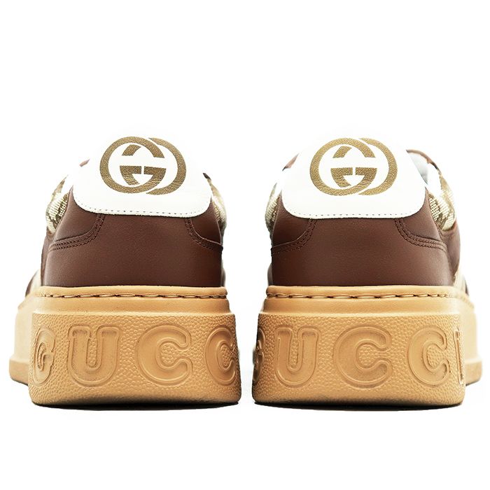 極美品】GUCCI グッチ スニーカー キャンバスxレザー サイズ 6.5