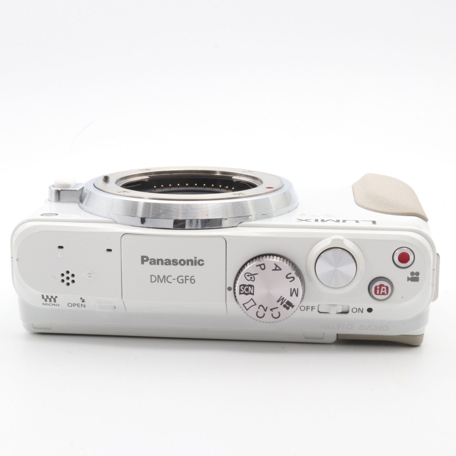 【動作未確認】Panasonic LUMIX DMC-GF6 ホワイト ボディ Panasonic LUMIX GF6 ボディ ホワイト 〔マイクロフォーサーズマウント