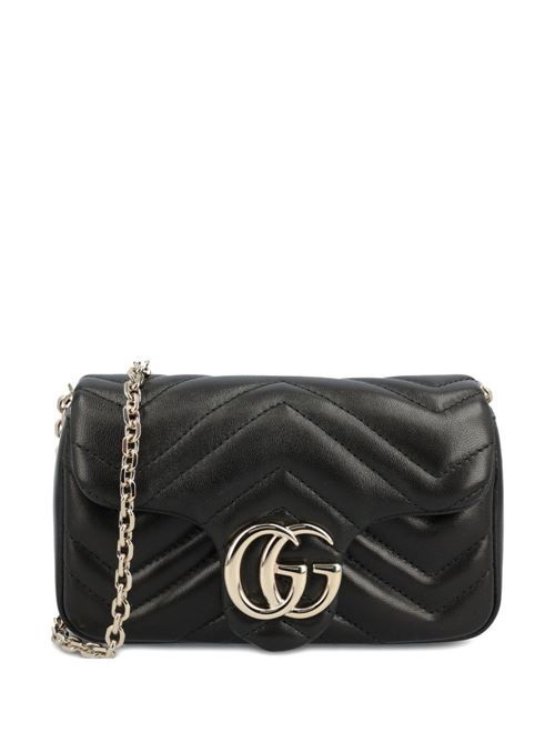 GUCCI GGマーモント レザー ミニバッグ 送料無料 148,575円