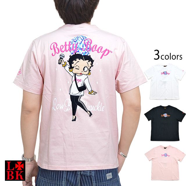 ロウブロウナックル×BETTY ミラーボール半袖Tシャツ◇ロウブロウ