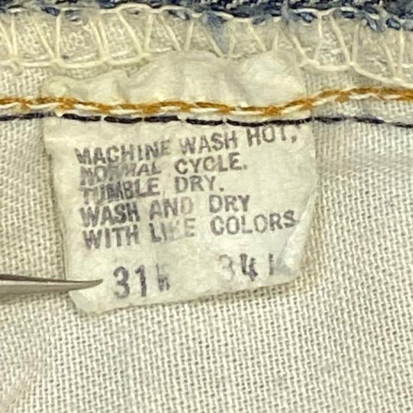 【中古】80s LEVI'S 505 デニムパンツ(裾上げ品) インディゴ サイズW31×L34 リーバイス[24]