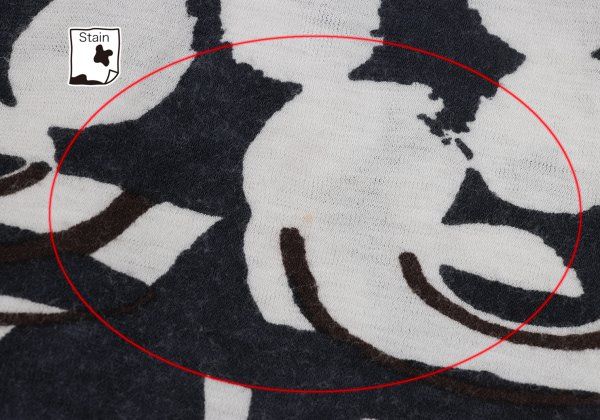 プランテーションPlantation 幾何学プリント半袖Tシャツ 紺茶白M プランテーションPlantation 幾何学プリント半袖Tシャツ 紺茶白M