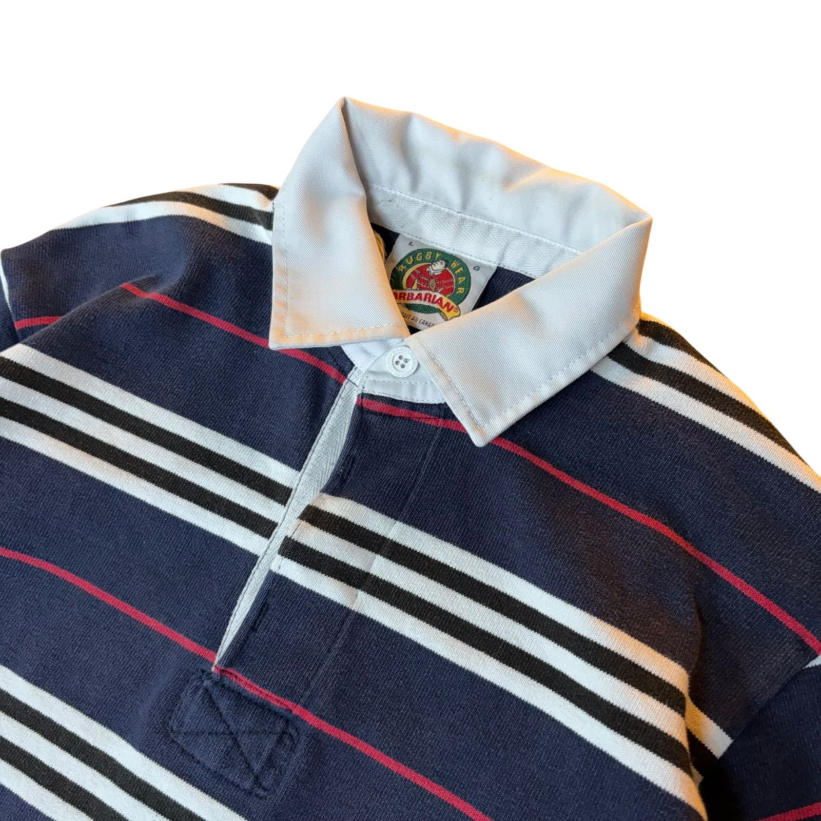 BARBARIAN L/S ラガーシャツ マルチボーダー CANADA製 - メルカリ