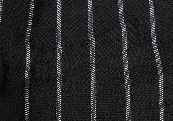 コムデギャルソン オムプリュスCOMME des GARCONS HOMME PLUS ポリコードデザインストライプジャケット 黒白S