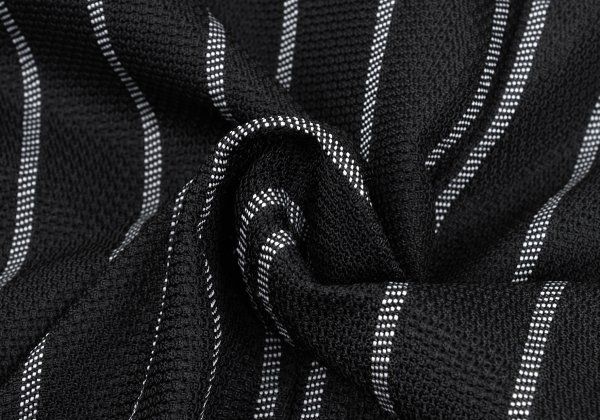 コムデギャルソン オムプリュスCOMME des GARCONS HOMME PLUS ポリコードデザインストライプジャケット 黒白S