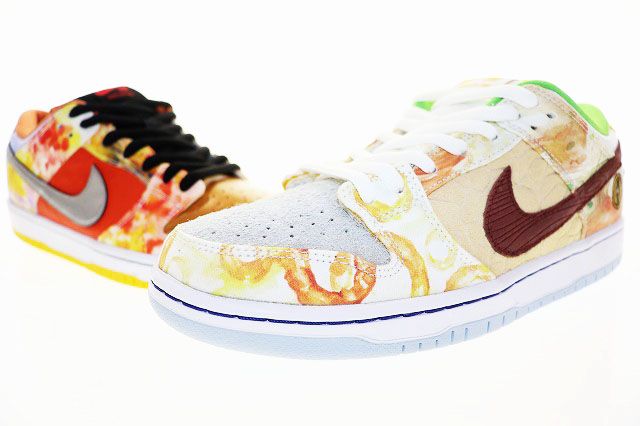 ナイキ NIKE SB DUNK LOW PRO QS STREET HAWKER 2021 28cm JASON DENG CV1628-800 スペボ付き エスビー ダンク ロー プロ ストリート ホーカー ジェイソンデン 屋台 【中古】▲■260716