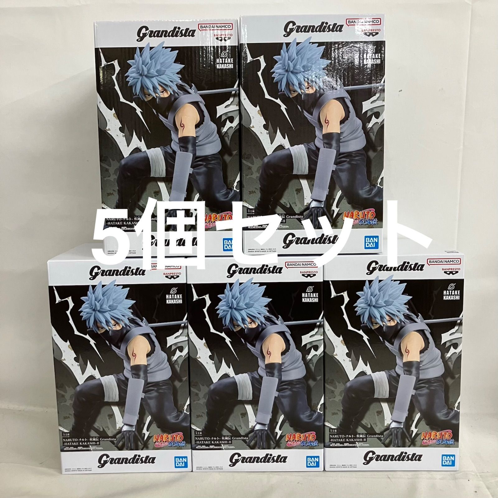 NARUTO疾風伝 Grandista はたけカカシ Ⅱ フィギュア 5個セット 未開封 ナルト 疾風伝 Grandista はたけカカシ Ⅱ フィギュア 5個