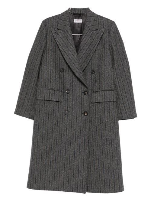 ALBERTO BIANI ウール ダブルブレスト コート 送料無料