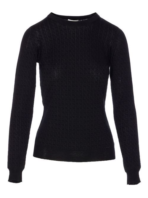 ELISABETTA FRANCHI エリザベッタフランキ ウールブレンドクルーネックセーター 送料無料