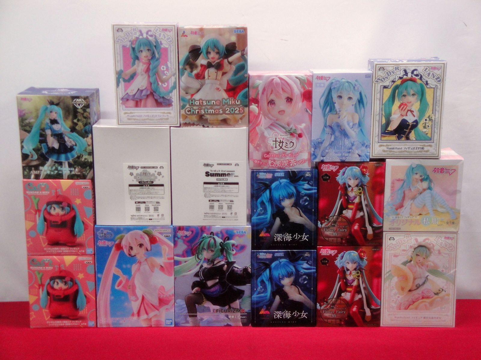 【カメ】【未開封品】初音ミク 桜ミク ザクぐるみ BANPRESTO EVOLVE FIGURIZMα AMP 他 フィギュア タイクレ限定含む まとめ 18点 314
