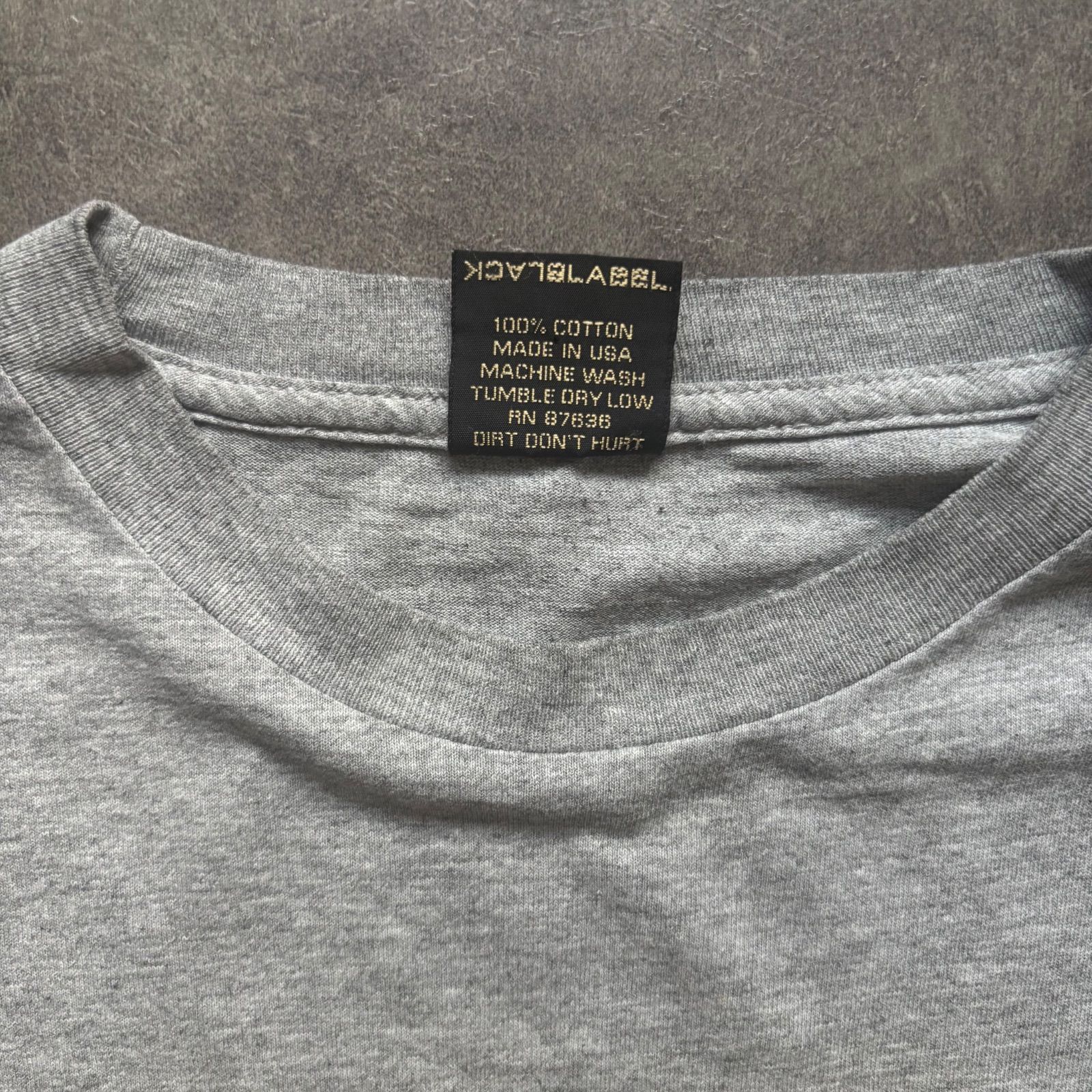 90s ブラックレーベル BLACKLABEL ヴィンテージ USA製 MadeinUSA ロンT