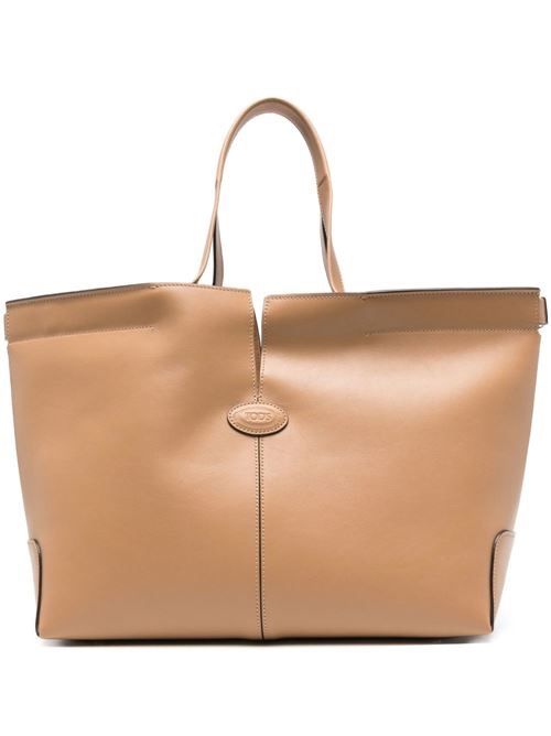 TOD'S DI バッグ フォリオ レザー ショッピングバッグ 送料無料