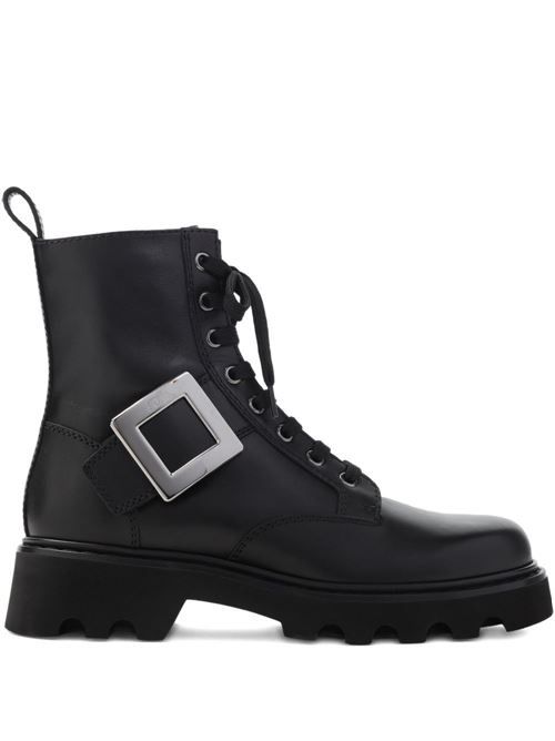 ROGER VIVIER VIV レンジャーズ レザー ブーツ 送料無料