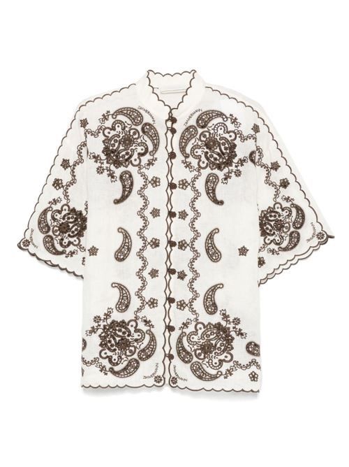 ZIMMERMANN ASCENSION 刺繍シャツ 送料無料 63,773円