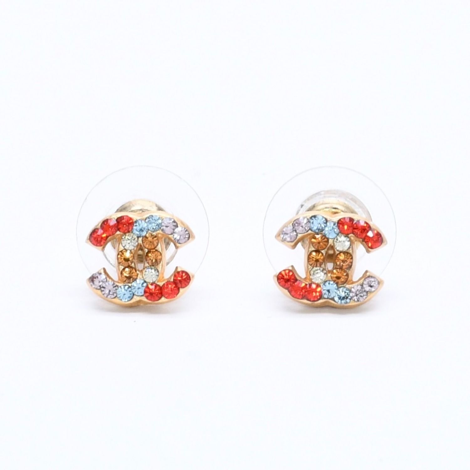 極美品✨　CHANEL　シャネル　ピアス　ラインストーン　ゴールド　1973 極美品✨ CHANEL シャネル ピアス ラインストーン ゴールド 1973 新