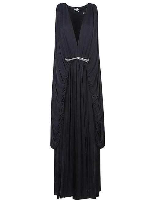 ロエベ シルクドレープロングドレス 送料無料 291,195円