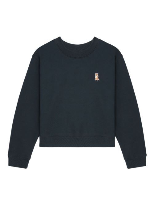 MAISON KITSUNE' LADY FOX コットン クロップド スウェットシャツ 送料無料