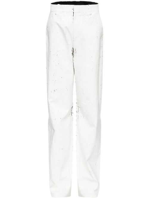 MM6 MAISON MARGIELA WAX TROUSERS 送料無料