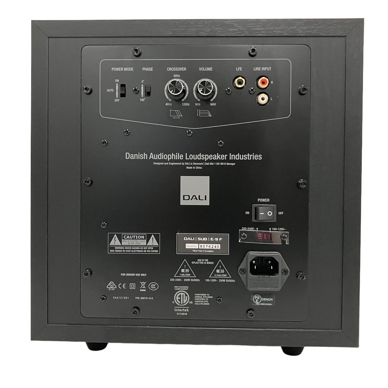 DALI SUB E-9F サブウーファー ダリ 音響機器 ジャンク B11372096