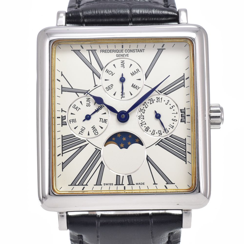 フレデリック・コンスタント FREDERIQUE CONSTANT FC265X3C5/6 トリプルカレンダー ムーンフェイズ クォーツ メンズ 良品 腕時計 Q#148992 45,435円