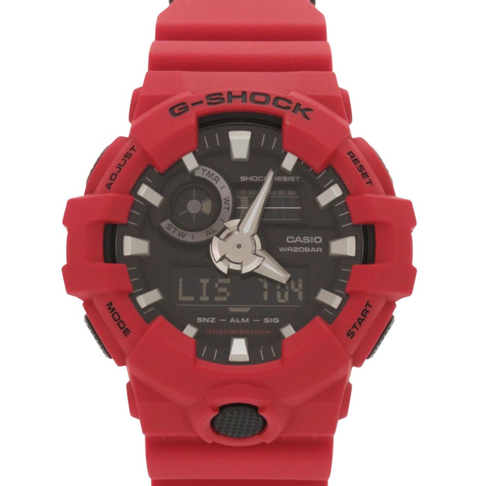 新品同様 カシオ G-SHOCK Coke one 限定品 GA-700-4A 樹脂 ブラック レッド デジタル アナログ クオーツ 腕時計 黒 1471 CASIO