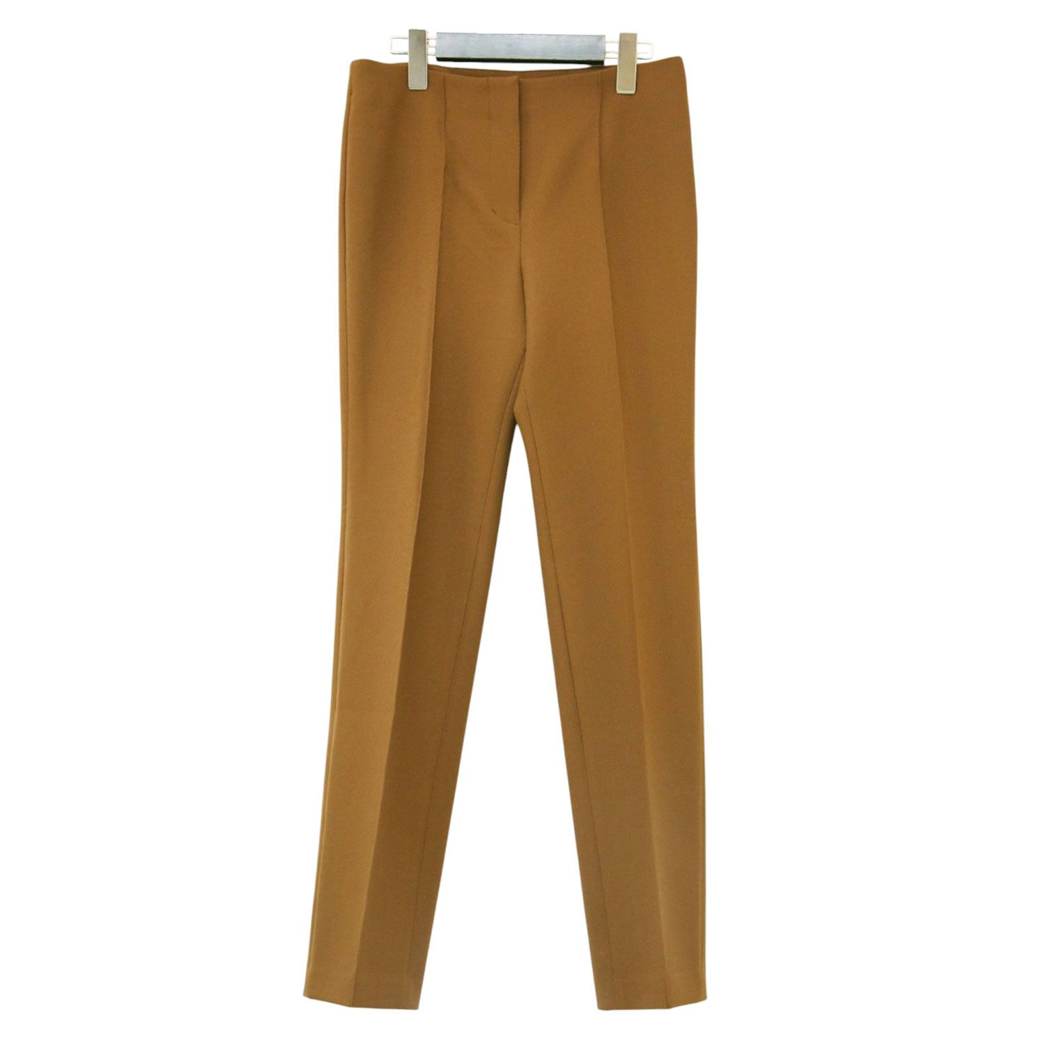 【新品】Ballsey ボールジー パンツ ブラウン サイズ:36(9号) クリアダブルクロス バックスリット パンツ ストレート ピンタック ストレッチ ボトムス ズボン【レディース】