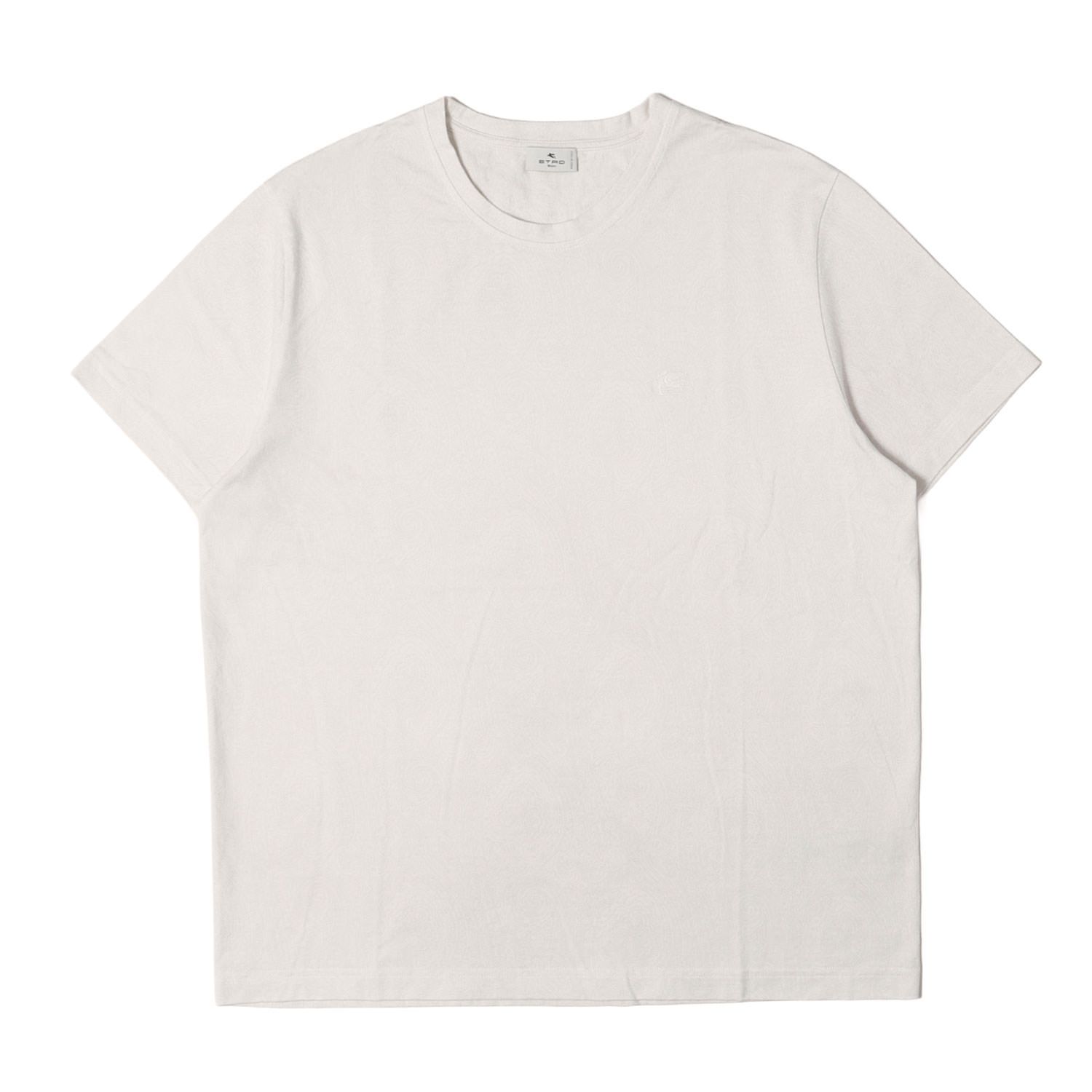 ETRO エトロ Tシャツ ホワイト 白 サイズ:XL 24SS ペイズリー柄 クルーネック Tシャツ トップス カットソー 半袖 イタリア製【メンズ】【中古】