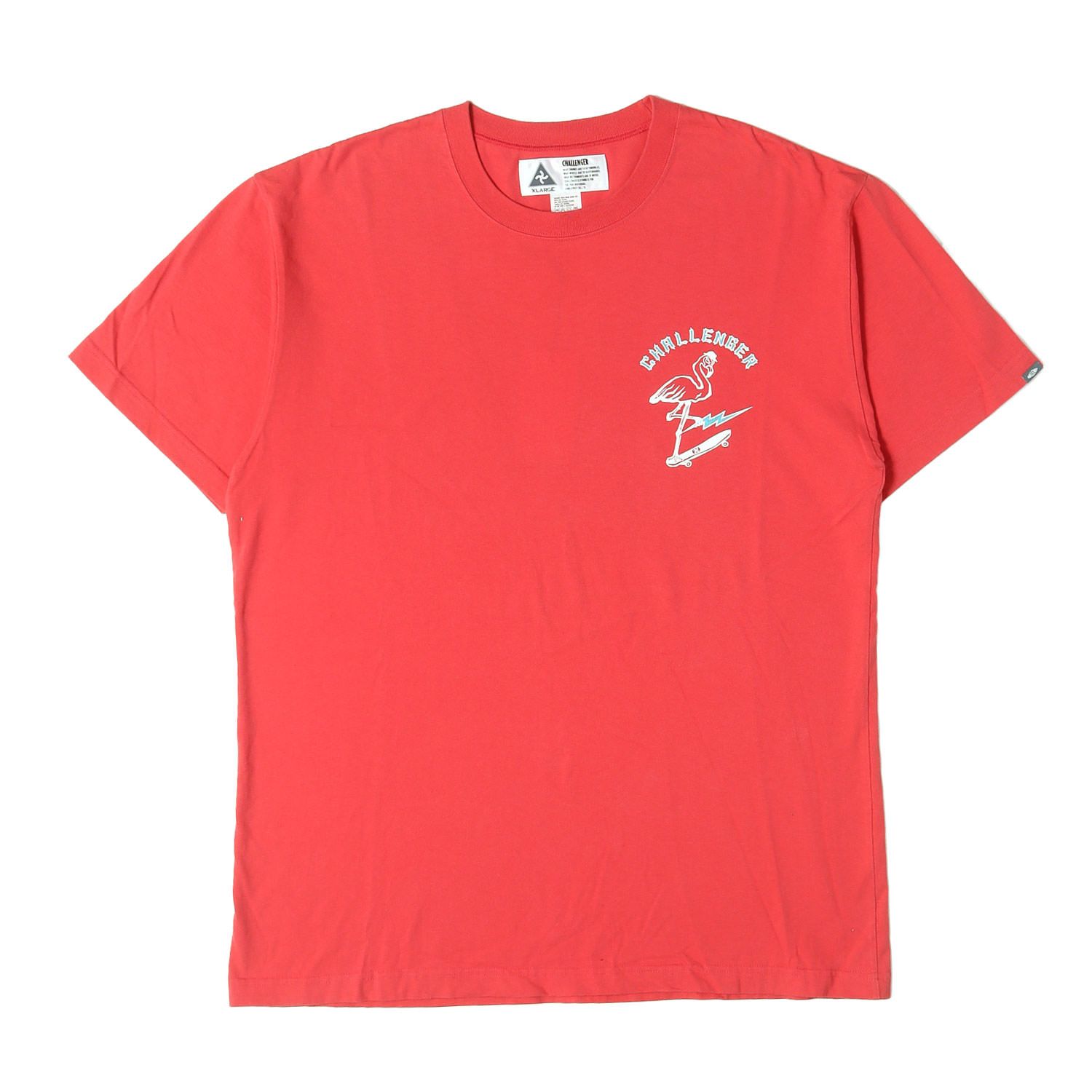 CHALLENGER チャレンジャー Tシャツ レッド サイズ:XL フラミンゴ