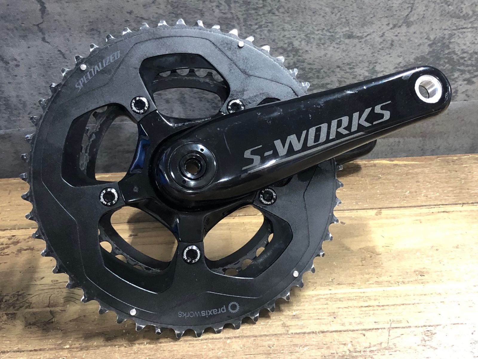 JY708 スペシャライズド SPECIALIZED S-WORKS POWER CRANK 170mm 52/36T パワーメータークランクセット 両足計測 ※ベアリングスペーサー欠品 29,835円