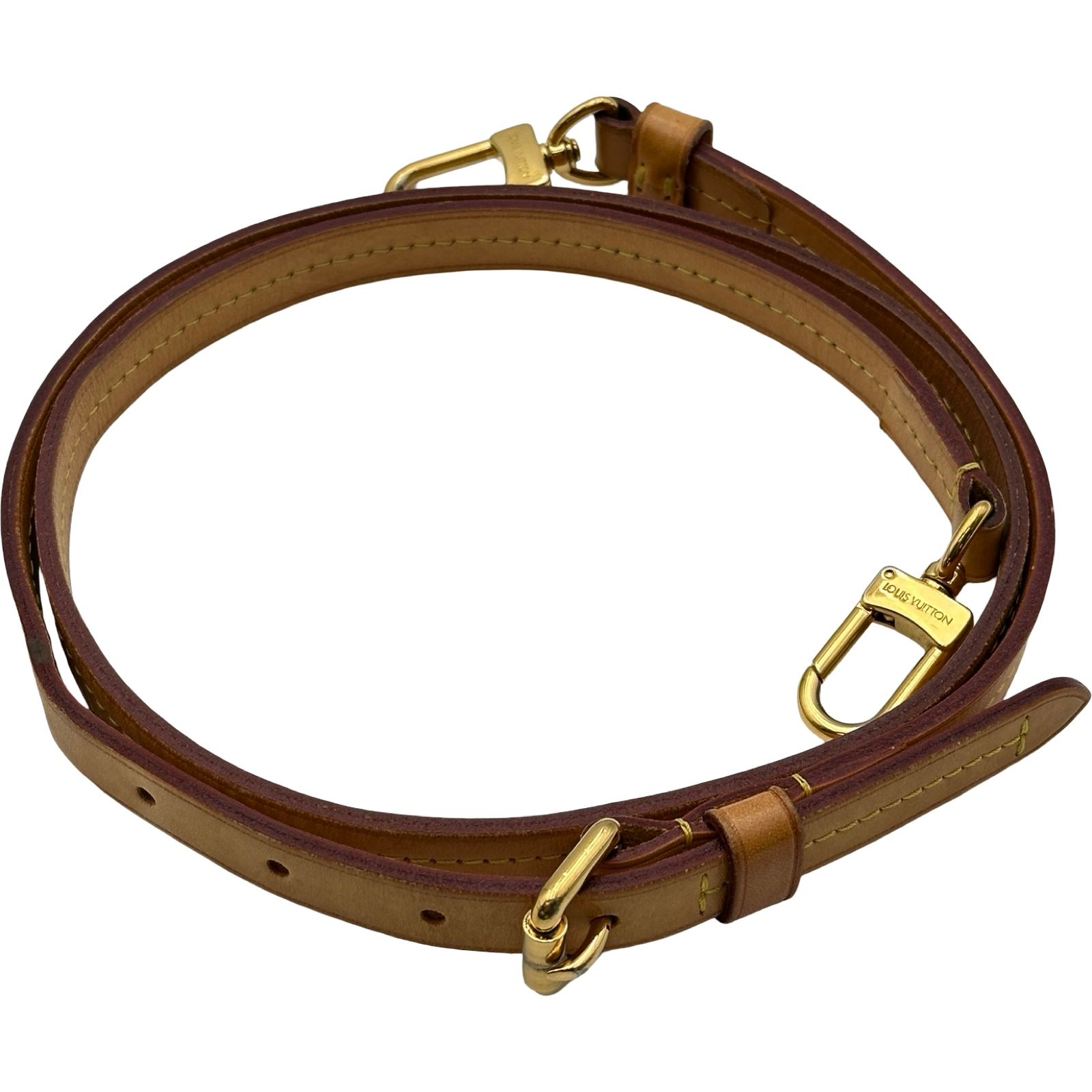 ルイ・ヴィトン LOUIS VUITTON ストラップ ベージュ ヌメ革 レディース ショルダーストラップ