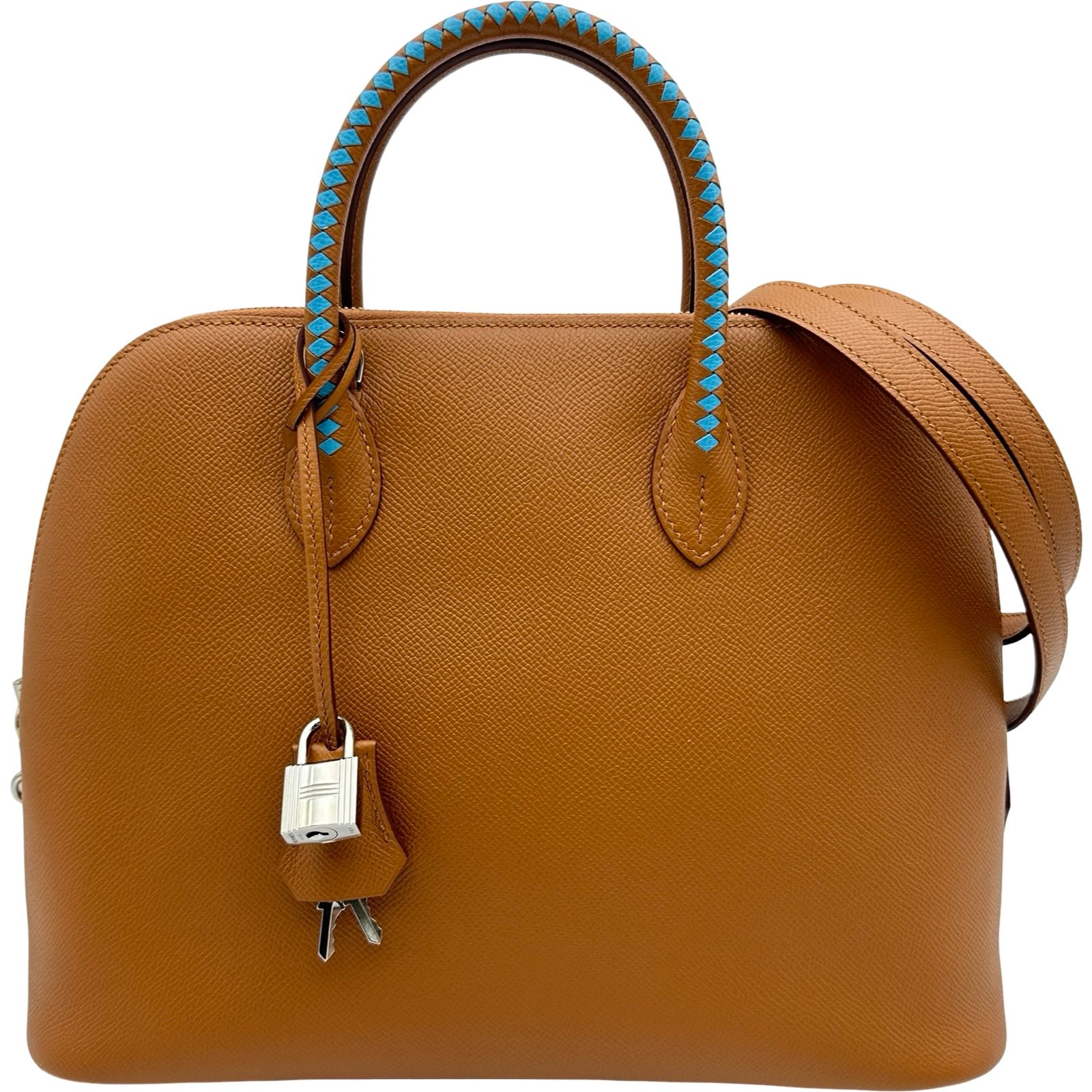 エルメス HERMES ボリード1923 30 トレサージュ C刻印 ゴールド シルバー金具 エプソン レディース ハンドバッグ